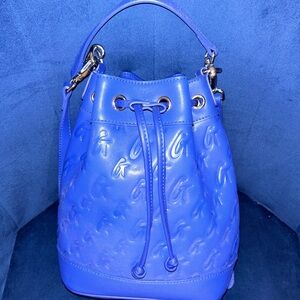 Medium Blue Glamaholic  Bucket Bag